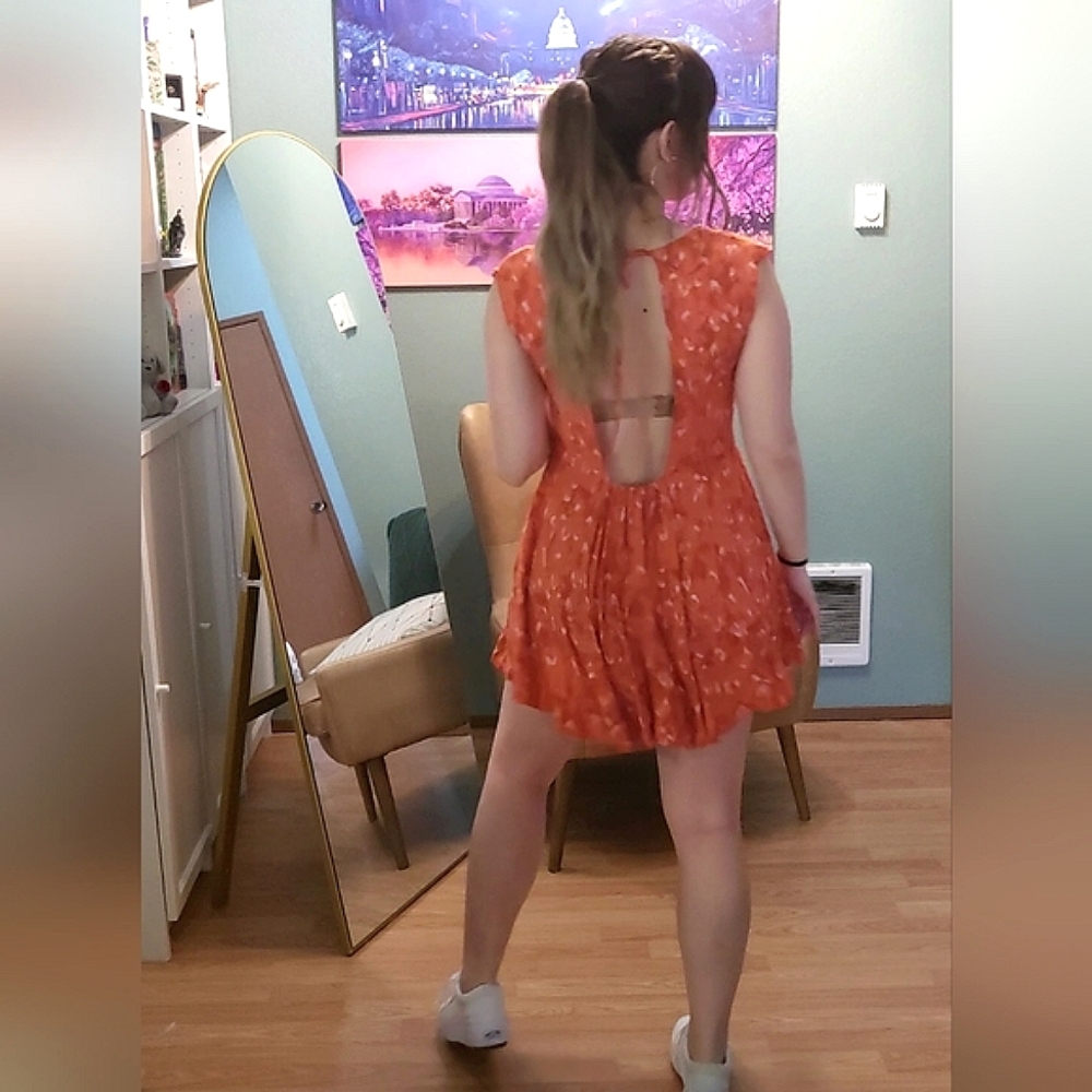 Free People Orange Tunic Dress